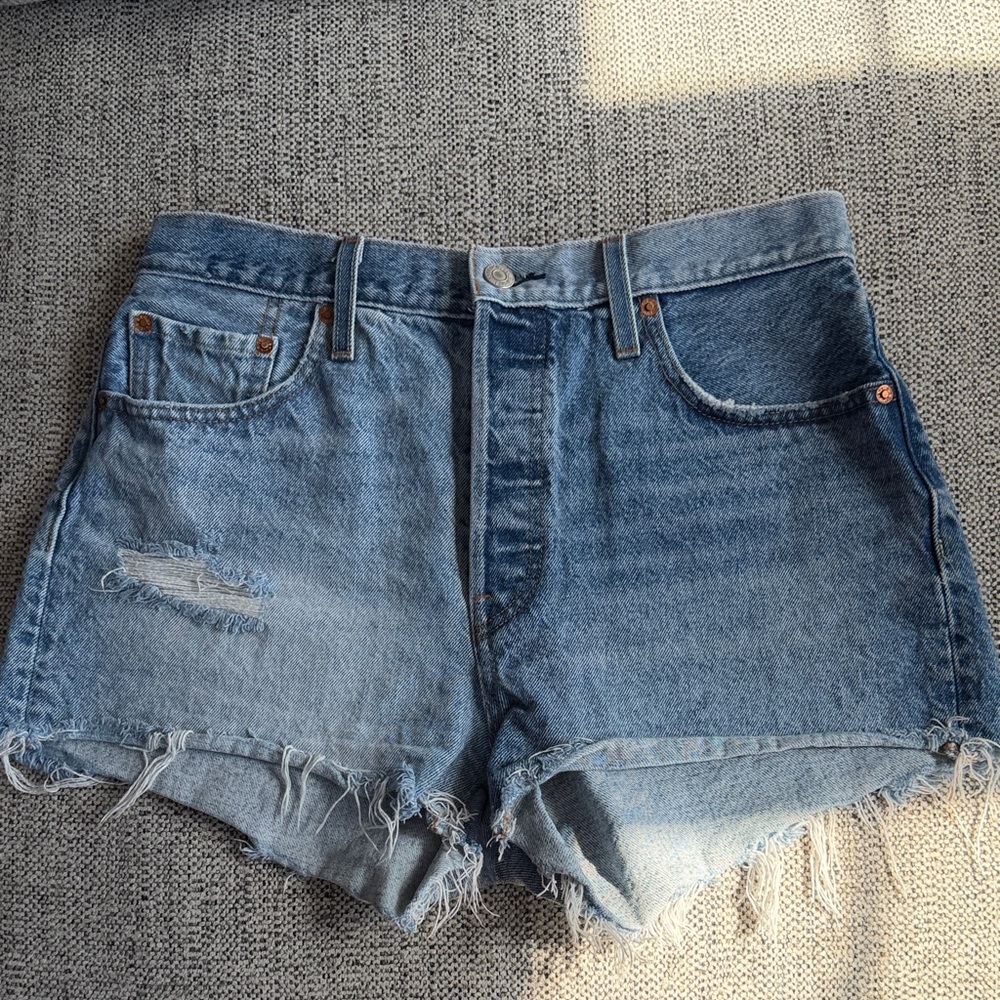 Levi’s 501 Two Toned High Waist Shorts